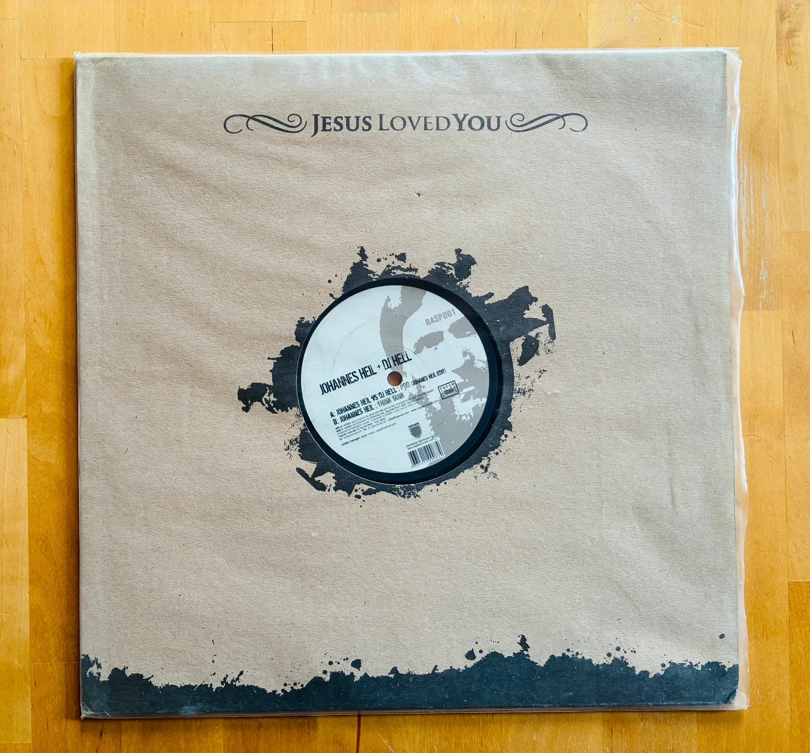 Disque vinyle maxi 45T DJ Hell/Johannes Heil: PDD/Think Tank.